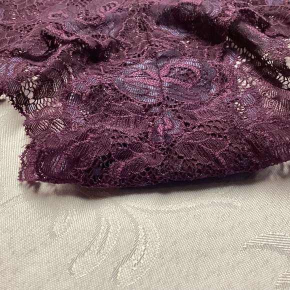 Victoria Secret Boy Short Panty LACEY SIZE SMALL PURPLES. - Picture 4 of 7